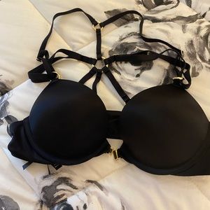Sexy VS bombshell racerback black bra